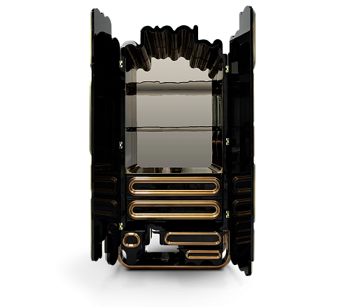 Armoire Ellipse dorée