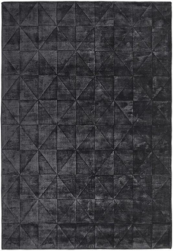 Triangles antraciet vloerkleed