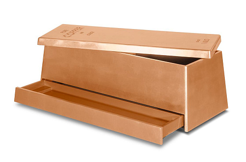 Rustiek bronzen speelgoedkist