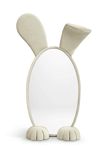 Miroir sur pied Lapin Wonderland