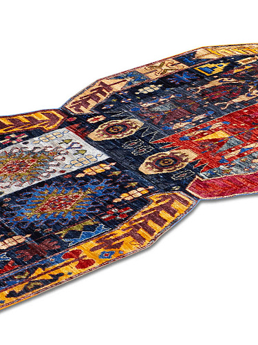 Multishape handgemaakt luxe vloerkleed