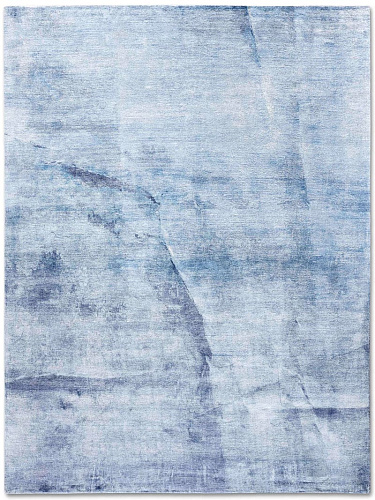 Tapis de luxe noué à la main Twisted Blue