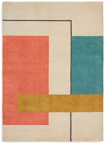 Tapis Framed Blocks Coral