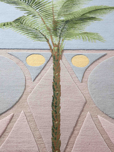 Tapis design tissé main Topographie Imaginaire