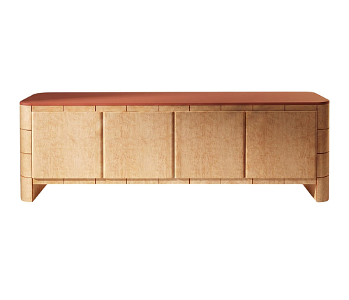Buffet Soft Cage en chêne