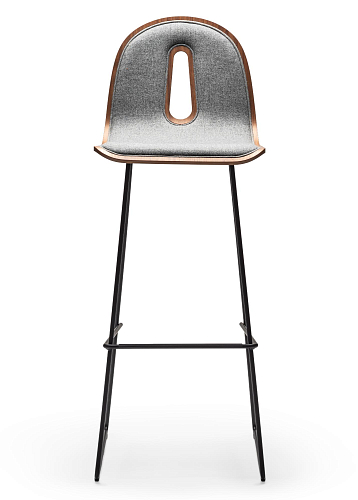 Gotham Woody SL grijze hoge barkruk