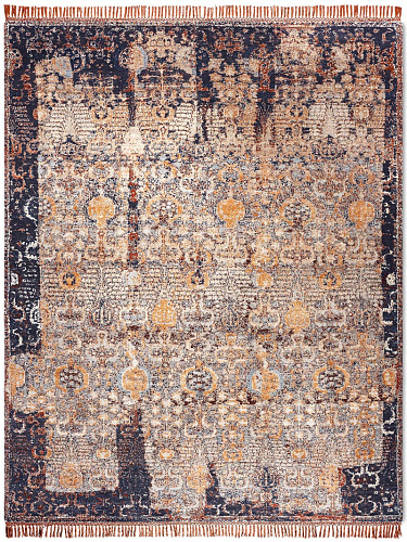 Tapis noué à la main Block