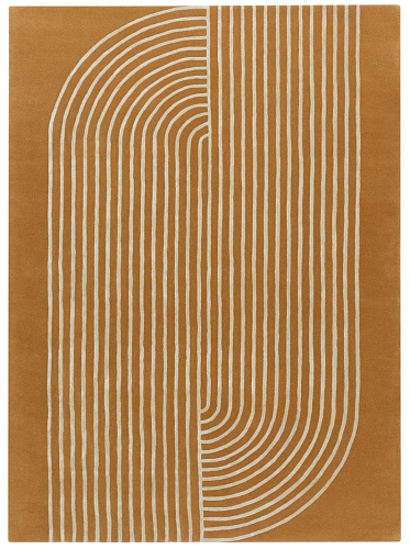 Tapis Rayures Or