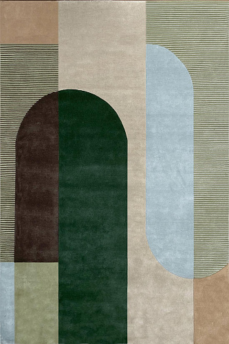 Ombres smaragd vloerkleed