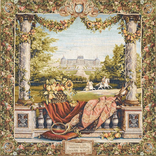 Tapisserie murale Terrasse au château