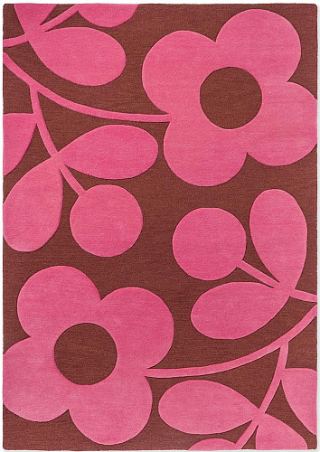 Sprig Stem paprika designer wollen vloerkleed