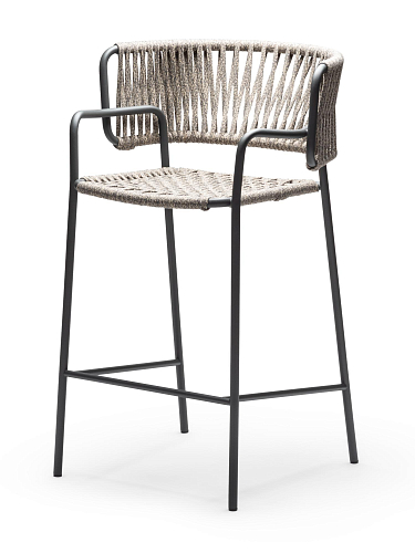 Klot SG antraciet/beige tuinstoel