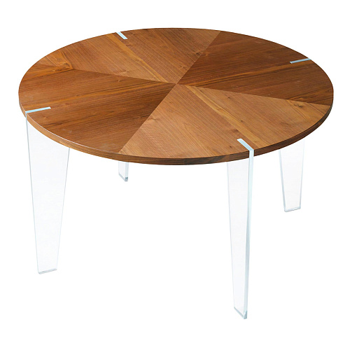 Sospeso ronde bruine tafel