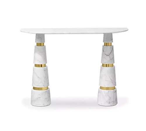 Console Avalanche en marbre Carrara