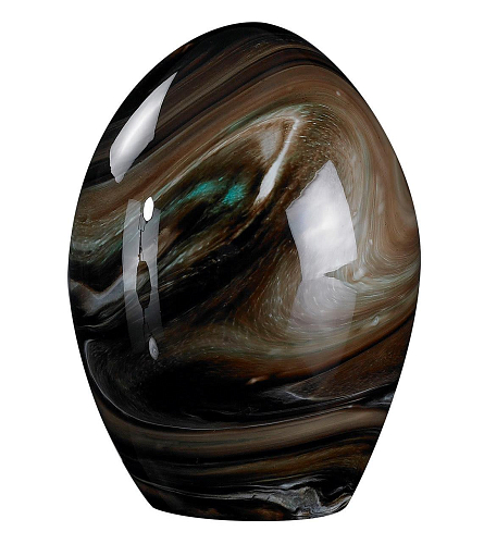 Œuf en cristal brun