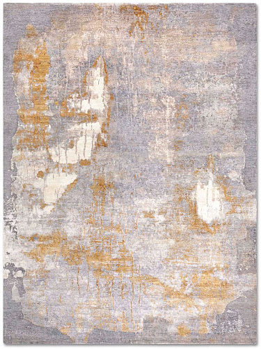 Tapis de luxe noué à la main Stereo or