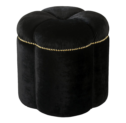 Pouf noir Ophelia