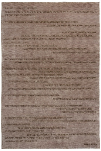 Tapis design tissé main Net