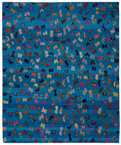 Little Butterfly blauw vloerkleed