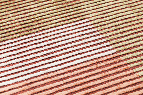 Hand-loom viscose Lines vloerkleed