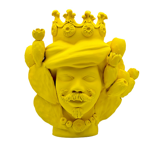 Sculpture jaune mate Moorkop