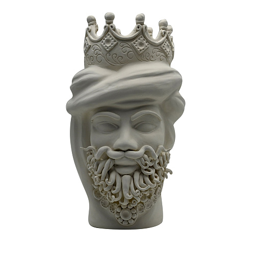 Moorkop grijze sculptuur