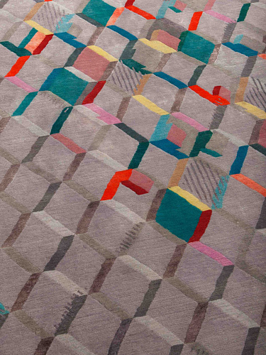 Tapis tissé main Labyrinth