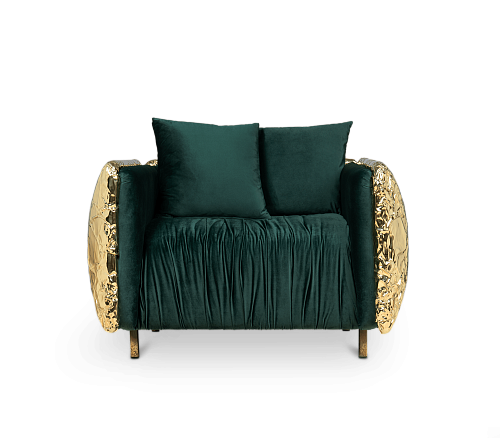 Fauteuil vert Imperia