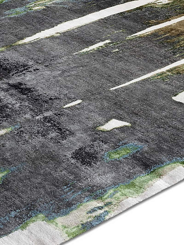 Black on Beige handgeweven vloerkleed