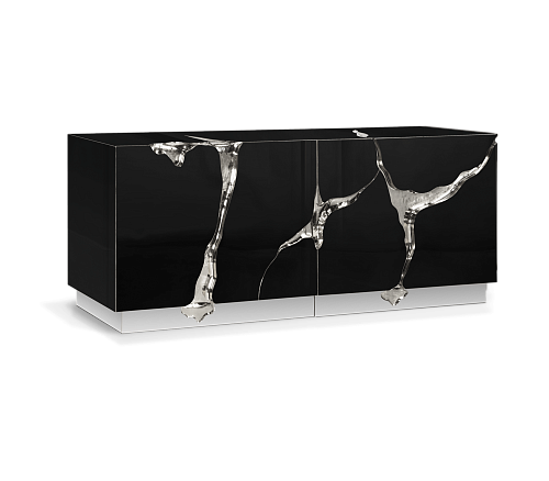 Fissure zilver en zwart dressoir