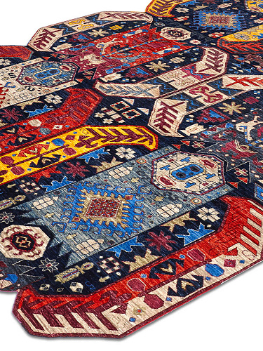 Multishape handgemaakt luxe vloerkleed