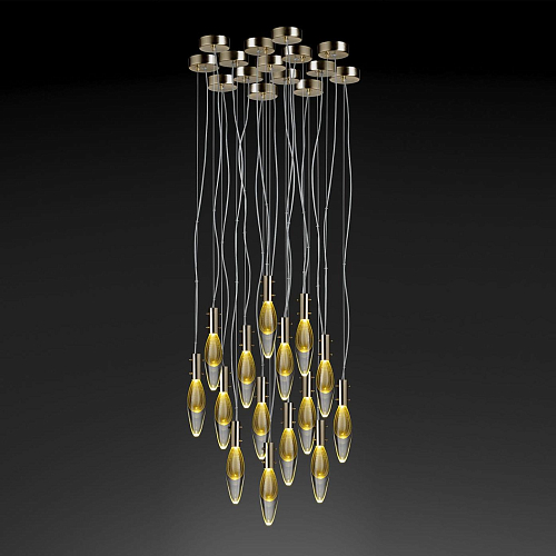 Murano Drops hanglamp met 15 lichtpunten