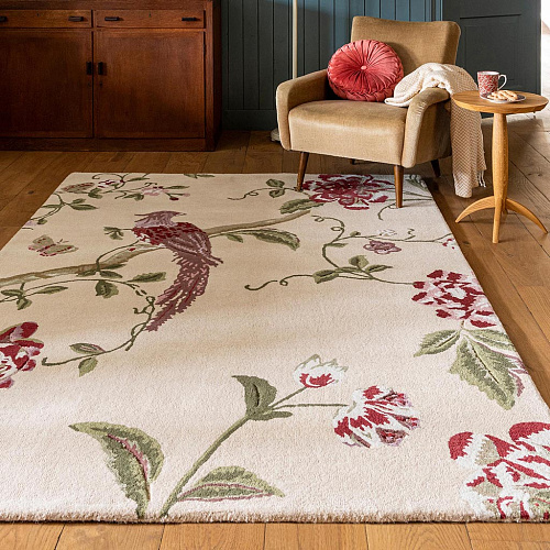 Summer Palace cranberry/druif vloerkleed