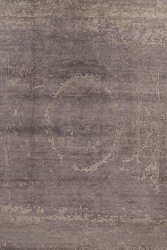 Tapis en soie de bambou noué à la main