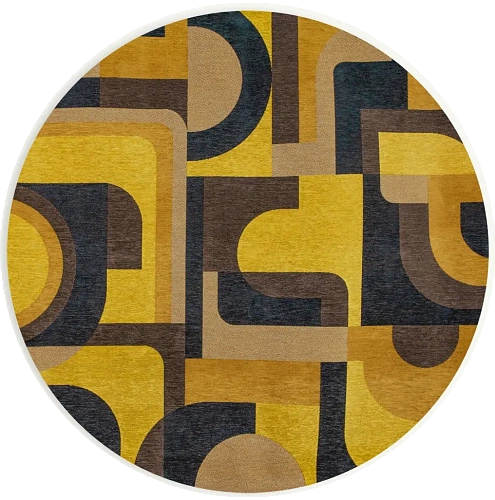 Liberty Gold rond vloerkleed