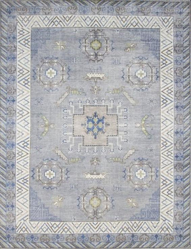 Khotan handgeknoopt wol vloerkleed