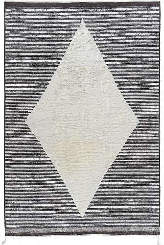 Rhombus handgeknoopt vloerkleed