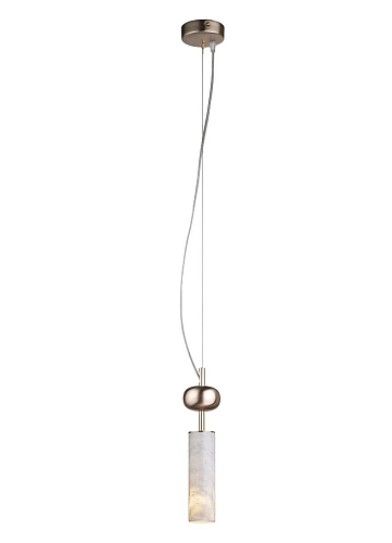 Suspension en marbre de Carrare finition or doux