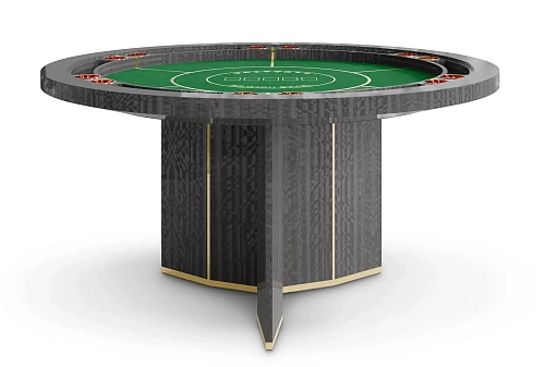 Elite grijze pokertafel