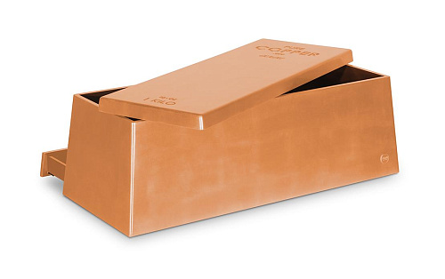 Rustiek bronzen speelgoedkist