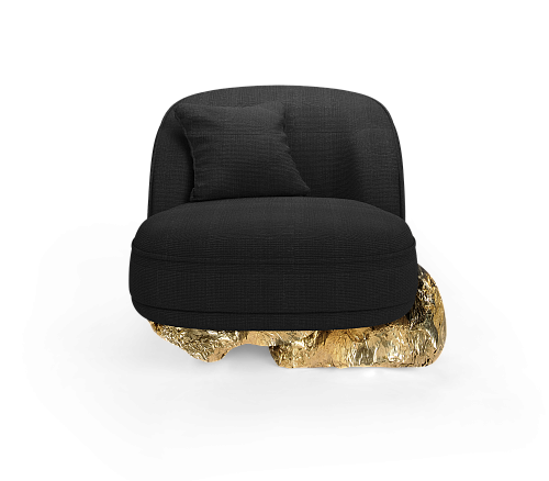 Angora II Baltic zwarte fauteuil