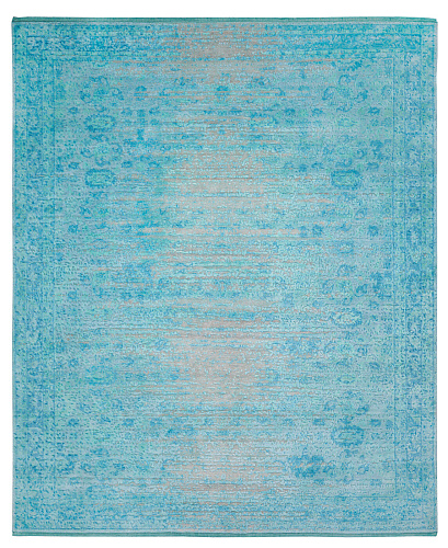 Bidjar Stomped Reverse aqua vloerkleed