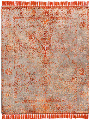 Copper mauve handgemaakt luxe vloerkleed
