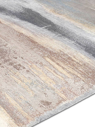 Beige Mix luxe handgeknoopt vloerkleed