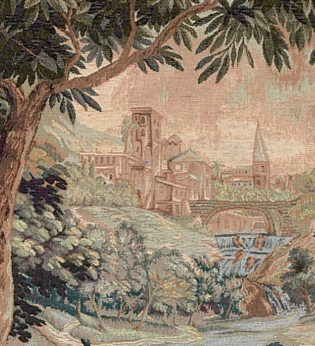 Tapisserie murale Cascade de porte gauche