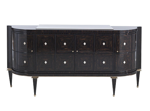 Zwart gelakt dressoir