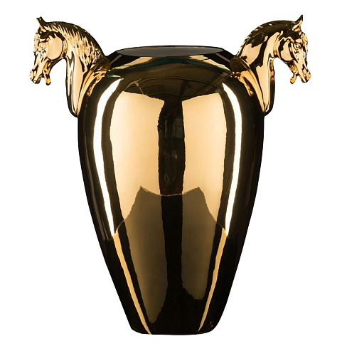 Horse gouden vaas