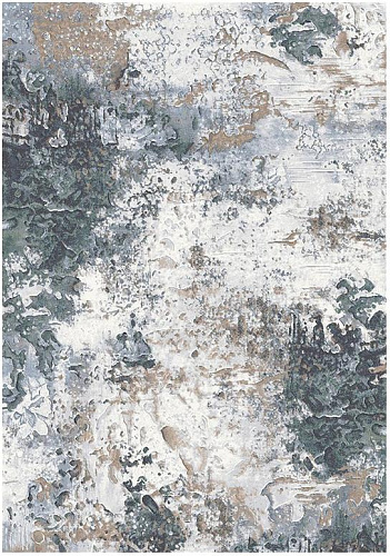 Tapis abstrait tissé à la machine