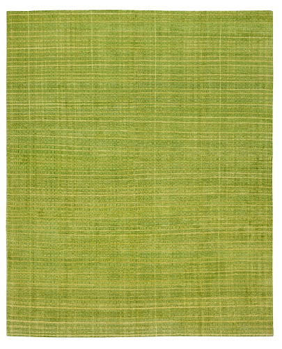Grid groen vloerkleed
