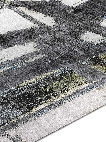 Tapis tissé main Green Rust